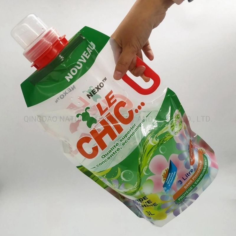 New Design 2L 3L 5L Washing Liquid Packing Spout Bag