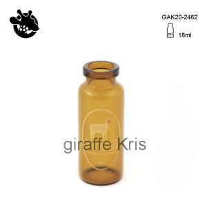 Empty 18ml Amber Antibiotic Glass Bottle