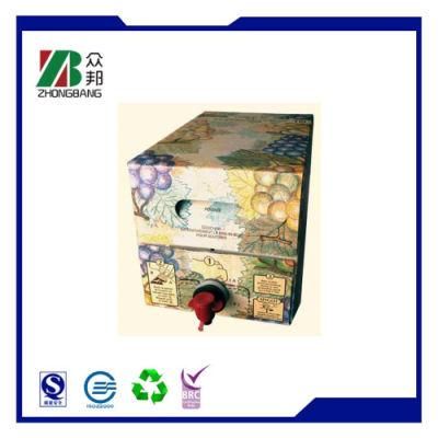 Food Packaging Stand up Jelly Juice Wine Bag in Box