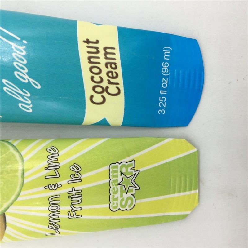 Aluminium Calippo Cup Custom Push up Long Ice Cream Paper Cup Disposable Squeeze Calippo Ice Cream Cup Tube