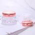 Luxury 5g 10g 15g 20g 30g Face Acrylic Diamond Jar Cosmetic Plastic Diamond Shape Cream Jar with Metalized Lid