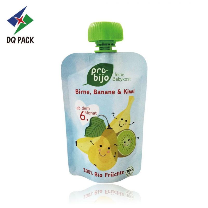 Juice Packaging Matt Surface Stand up Pouch with Apple Cap