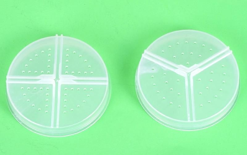 High-Grade Golden Cap Round Loose Powder Eyeshadow Case for Cosmetic Packaging