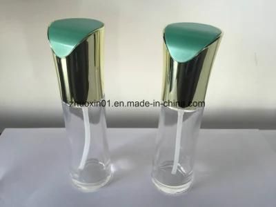 Round Cosmetic Packaging Glass Bottle for Lotion