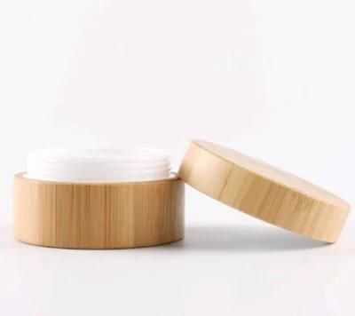 Bamboo Full Wrap PP Cosmetics Cream Packaging Bottle