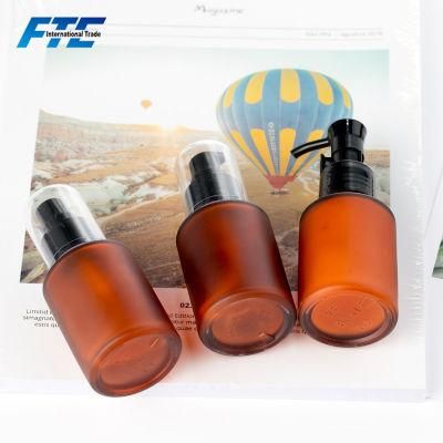 Amber Frosted Glass Cosmetic Packing Bottle Lotion Bottle Mist Spray Bottle