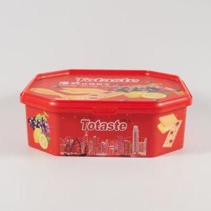 ODM/OEM Octagonal Biodegradable PP Plastic Container with Tamper Proof Lid for Food