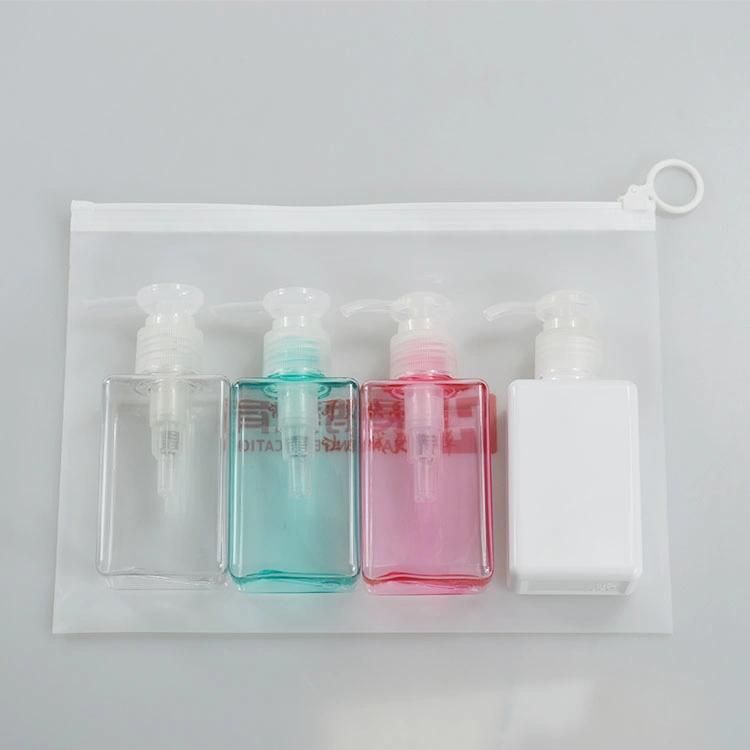 100 Ml Travel PETG Travel Set Vinyl Bag PETG Plastic Bottle Kit