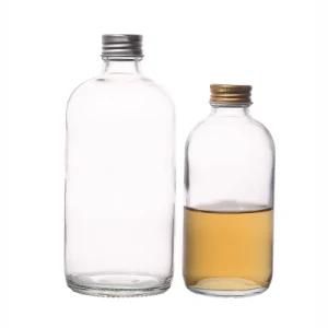 Kdg Factory 280ml 350ml 500ml Round Screw Top Flint Customize Juice Glass Bottles with Lids Suppliers