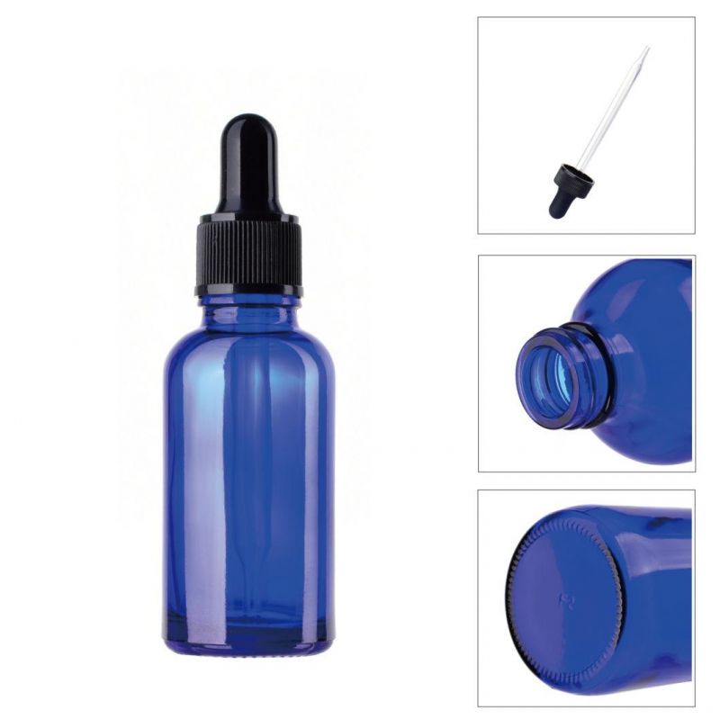 Glass Bottle with Pure Dropper Perfume Sample Tubes for Essential Oil New Reagent Pipette Refillable Bottle Empty 30/60ml