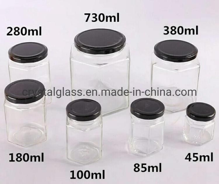 500g 1000g High Quality Metal Lid Honey Glass Package Customize Food Glass Jar Manufacturers