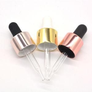 Essential Oil Glass Dropper for Glass Bottles Yellow Alumite Caps 18/410