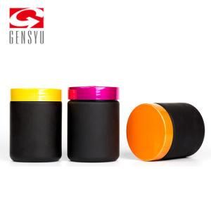 Hot Sale Hdem Black Plastic Powder Container Bottle for Sports Nutrition