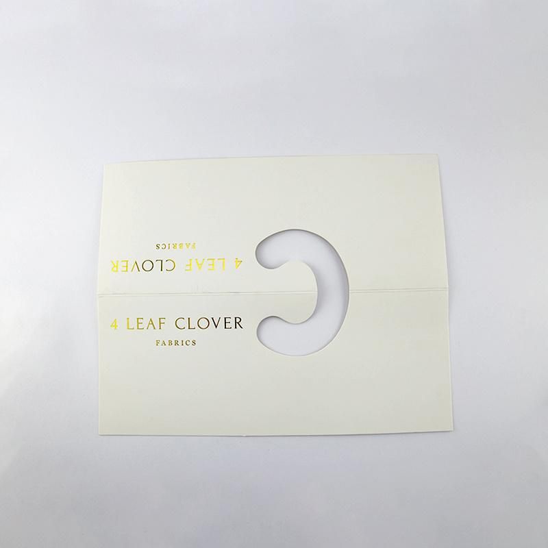 Cheap Price Hole Handle Cardboard Paper Fabric Sample Display Hanger