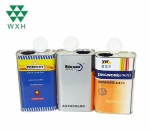 Metal Tin Can for Automotive Car Paint with Plastic Pull-off Cap