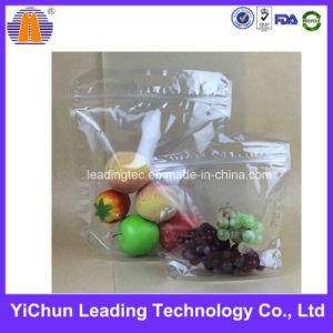 Clear Customized Plastic Zipper Handle Fruit Packaging Bag