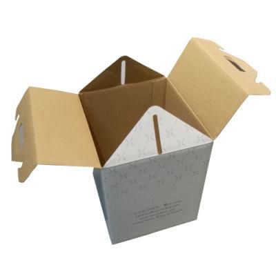 Shanghai Factory High Quality Corrugated Paper Box Package with Handle
