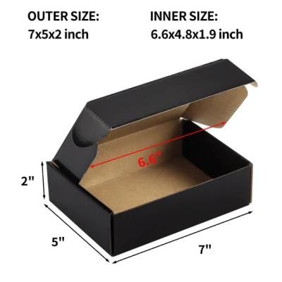 Black Packaging Cardboard Small Shipping Boxes for Small Business Moving Mailing Packing