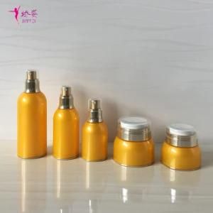 100ml Yellow Color Double Wall Airless Bottle for Skin Care Packaging