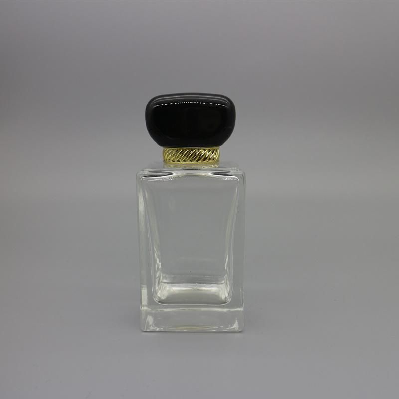 Super Clear Glass Perfume Bottle with Different Plastic Cap