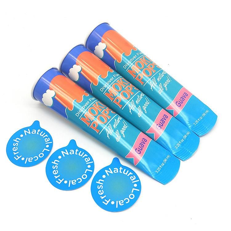 Customized Design Disposable Aluminium Foil Alcohol Prevent Ice Cream Paper Popsicle Squeeze Calippo Tube Packaging Cone