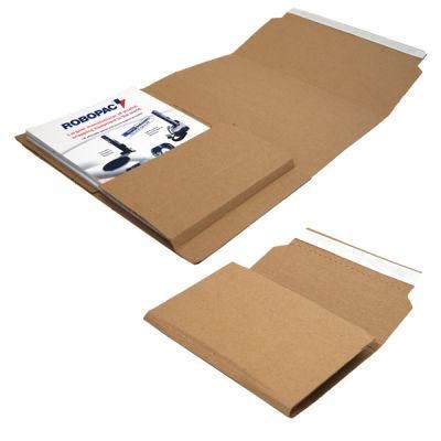 Self Seal Wraparound Book Mailers Adjustable Packaging Box Mailing Book Wrap Cardboard Postal Boxes