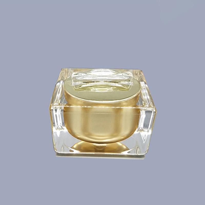 in Stock Ready to Ship 5g 10g 15g 30g 50g Manufacture Square Transparent Cream Jar for Skin Packaging