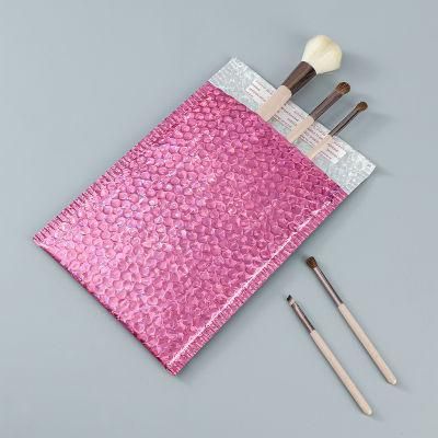 Factory Wholesale Custom Printed Pink Colored Plastic Bubble Mailing Bag