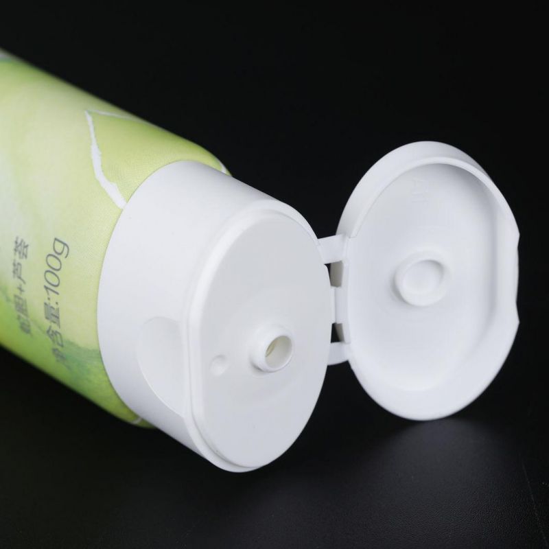 100% Sustainable Eco-Friendly Flat Oval Sugar Cane Sugarcane Resin Tube Cosmetic Packaging for Hand Cream Body Lotion Toothpaste Tube