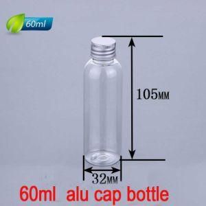 60ml Round Pet Plastic Aluminium Screw Cap Cream/Olive Oil Bottle
