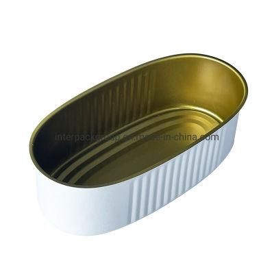 501# Customized Food Box Metal Tin Oval Can for Tuna Fish