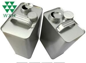 F-Style Metal Tinplate Motor/Engine Oil Can with Screw Lid
