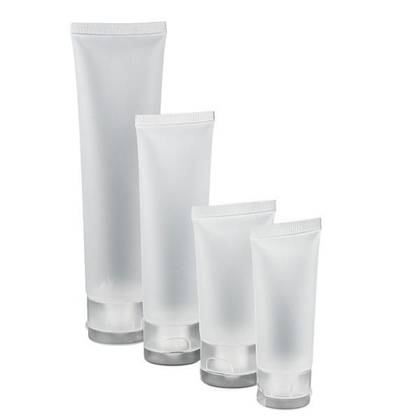 Plastic Transparent with Screw Cap Cosmetic Packaging Tube Cream