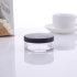 Acrylic Transparent Loose Powder Talcum Powder Optional Switch Packaging Plastic Jar with Lid