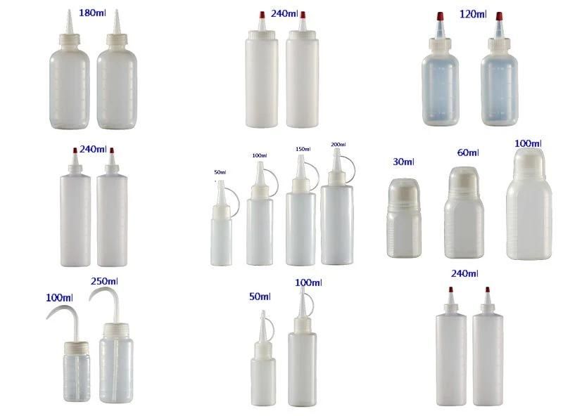 240ml Plastic Squeeze Bottle with Point Mouth Lid