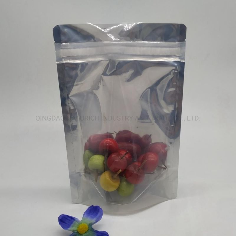 Stand up Plastic Bag with Magic Tie Zipper