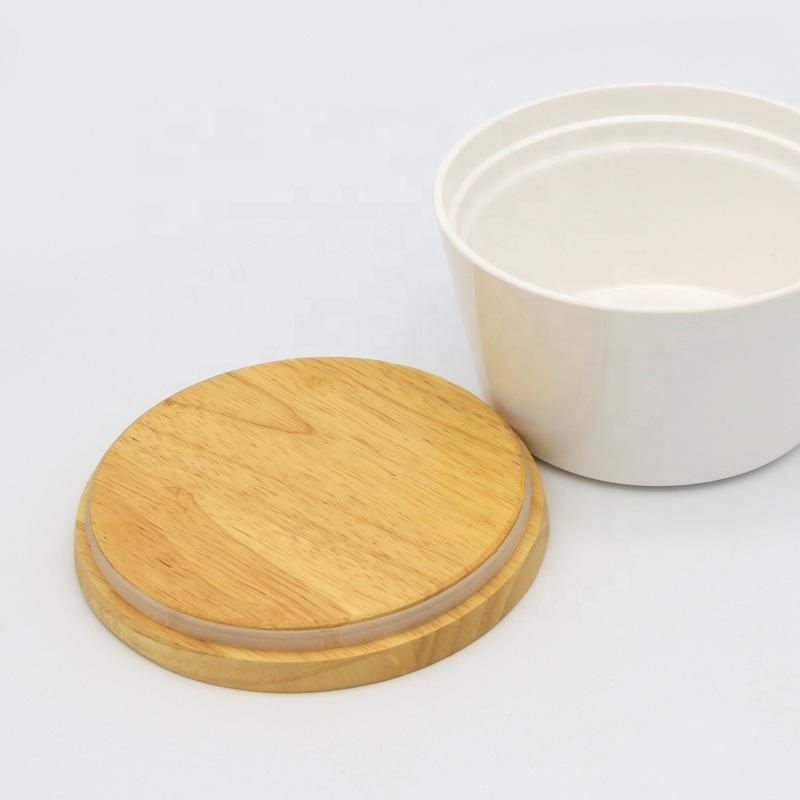 Thermos Cup Wood Lids, Wood Lids for Thermos Mug with Silicone Seal Ring