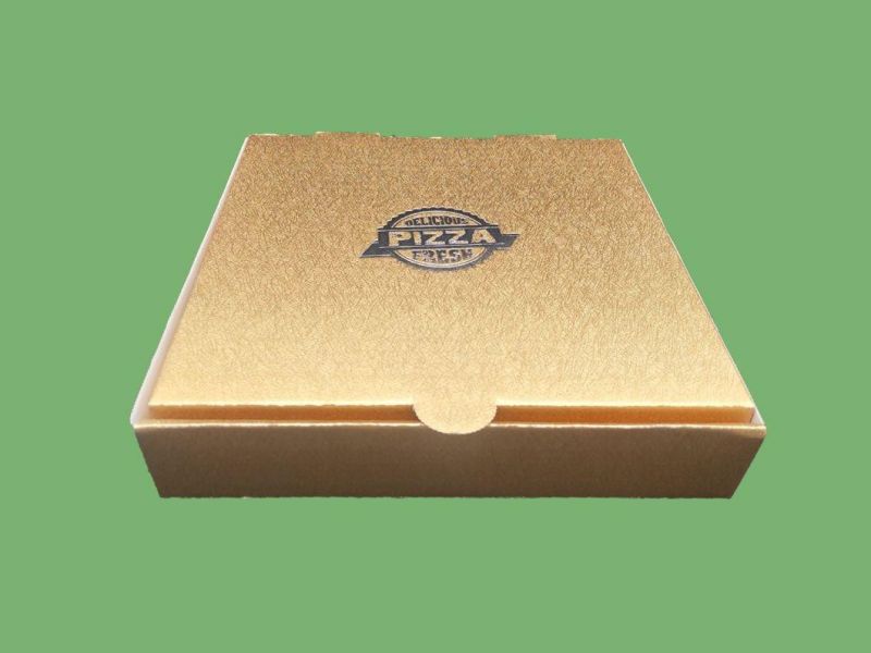 Custom Logo Wholesale Printing Corrugated Carton 10 12 Inch White Black Pizza Packing Box