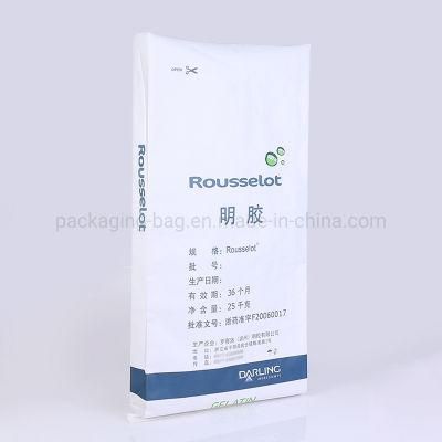 25kg Plastic Lined Kraft Paper Bag Packing Chemicals Resins