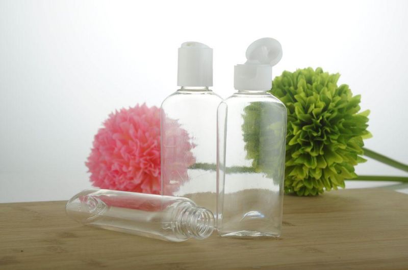 60ml Plastic Pet Flat Bottle for Cosmetic Container