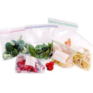 LDPE Clear Sandwich Storage Poly Bag Reusable Custom Printed Ziplock Freezer Bag for Food Packaging