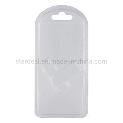 Custom Disposable Clear Plastic USB Disk Clamshell Blister Packaging