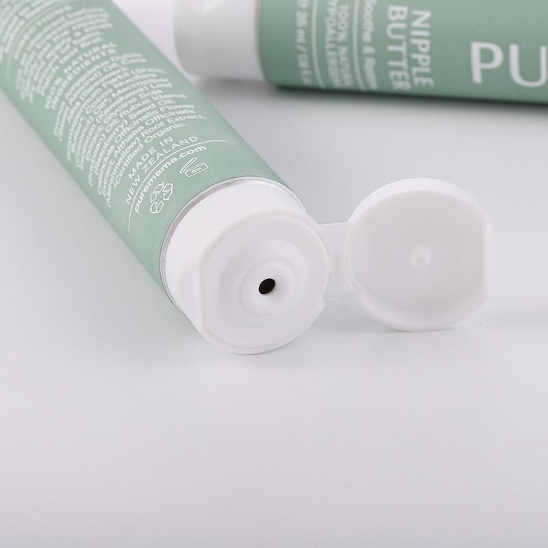 2021 fashion Design Cosmetic Aluminum Tube Packaging with Flip Top Cap for Skin Care Cream
