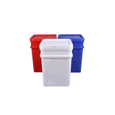 Chinese Manufacturers 8L/10L /12L/15L/20lhigh Quality Square Rectangle Plastic Bucket/Drum/Pail/Container with Lid