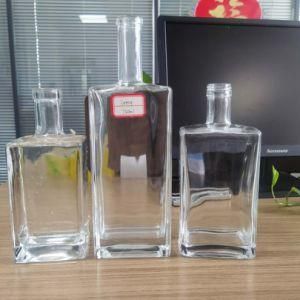 Square Crystal 700ml 750ml 1L 1.75L Vodka/Tequila/Whiskey/Whisky/Brandy/Rum Wine Glass Bottle