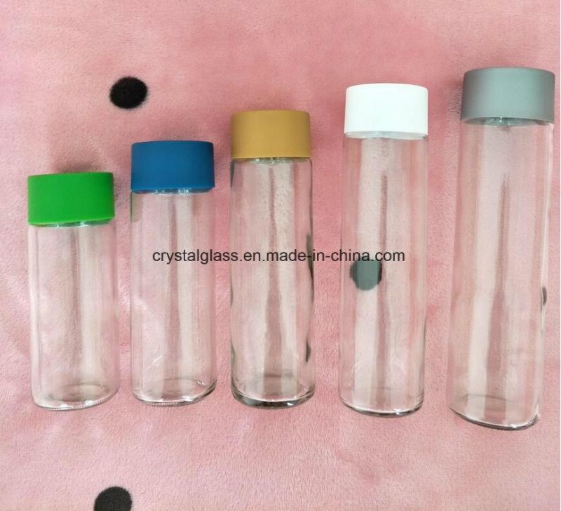 500ml 16oz Factory Produced Hot Sale Custom Glass Sports Water Bottle with Cap