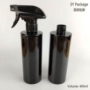 400ml Plastic Water Pet Bottle with Black Trigger Sprayer for Car Cleanser Liquid