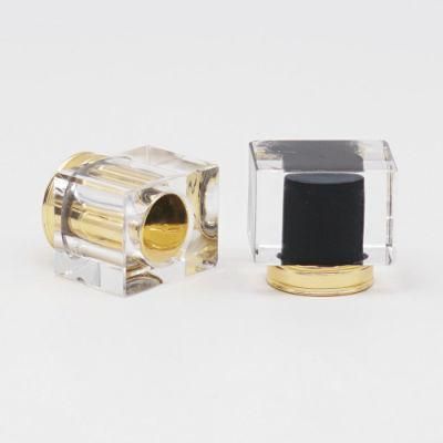 Clear Gold Black Plastic Perfume Lids