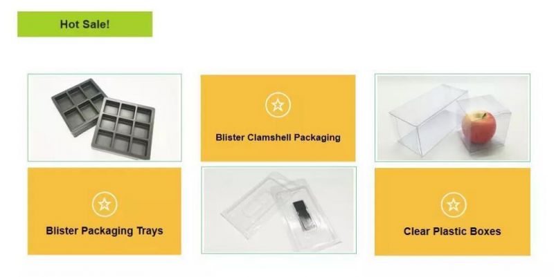 Custom Disposable PS Flocking Plastic Blister Packaging Tray