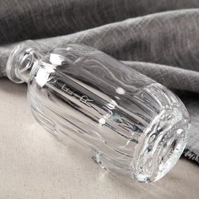 Transparent Tall Cylinder Rum&Whiskey Spirit Glass Bottle